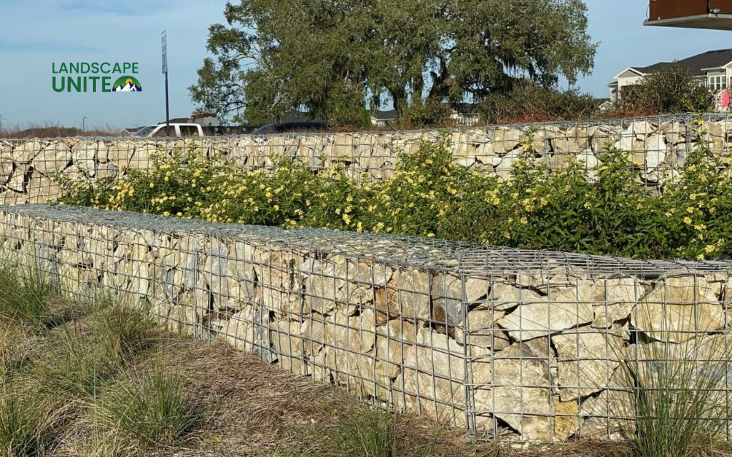 5 gabion walls wire baskets rock