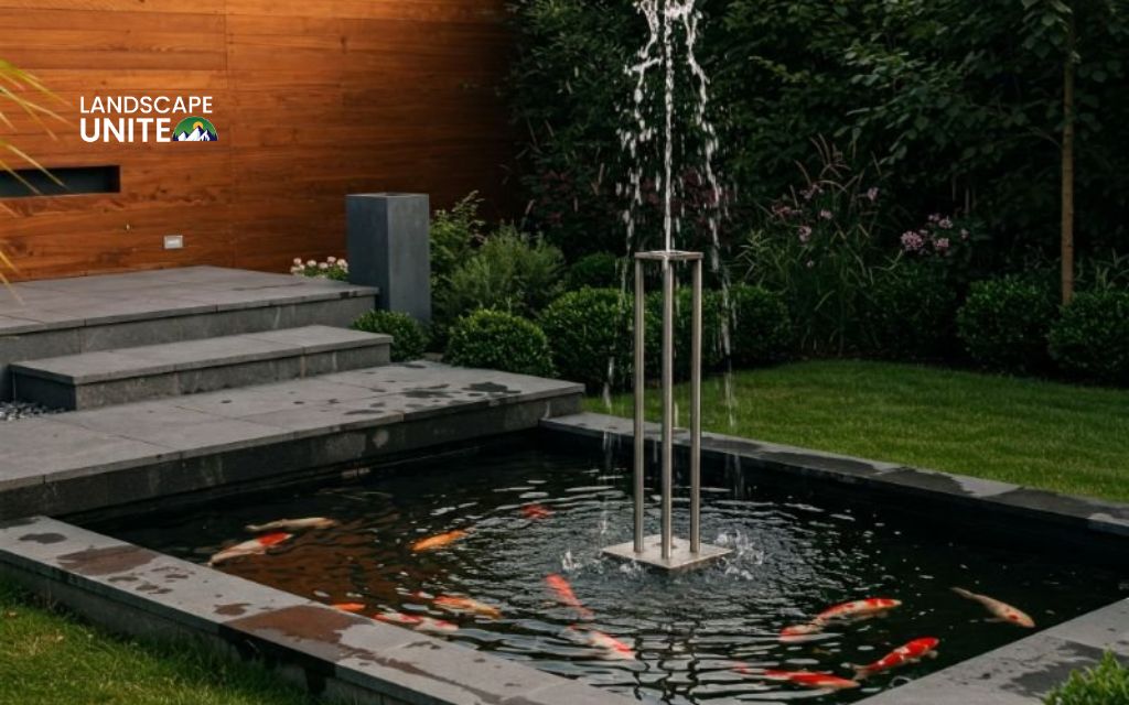 9 water feature integration